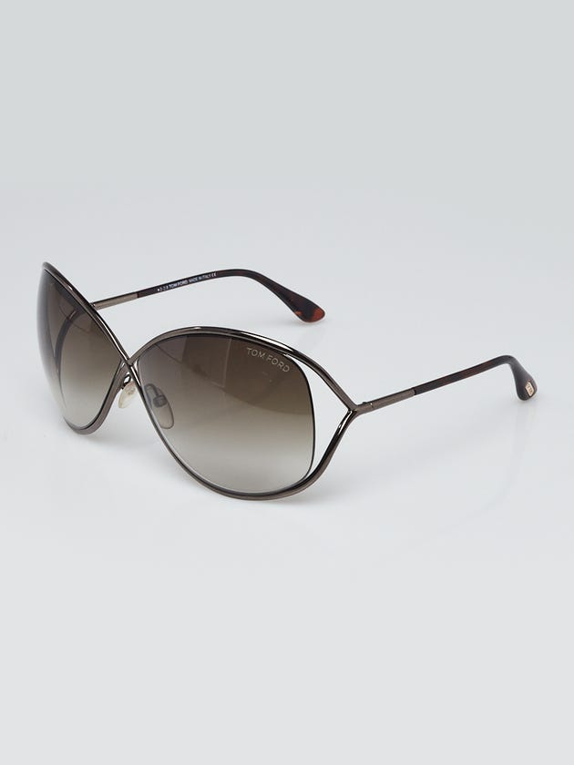 Tom Ford Bronze Metal Frame Gradient Tint Miranda Sunglasses- TF130