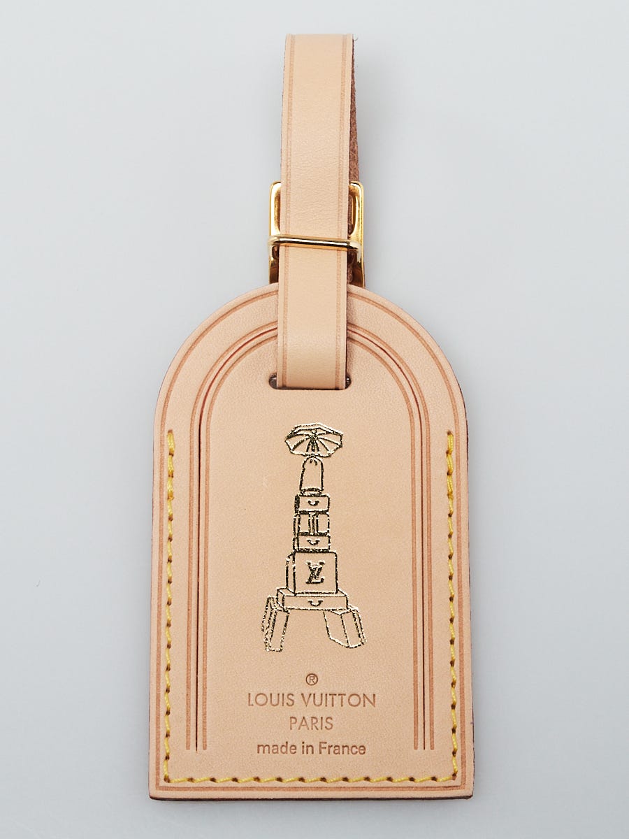 Louis Vuitton Natural Vachetta Leather Eiffel Tower Luggage