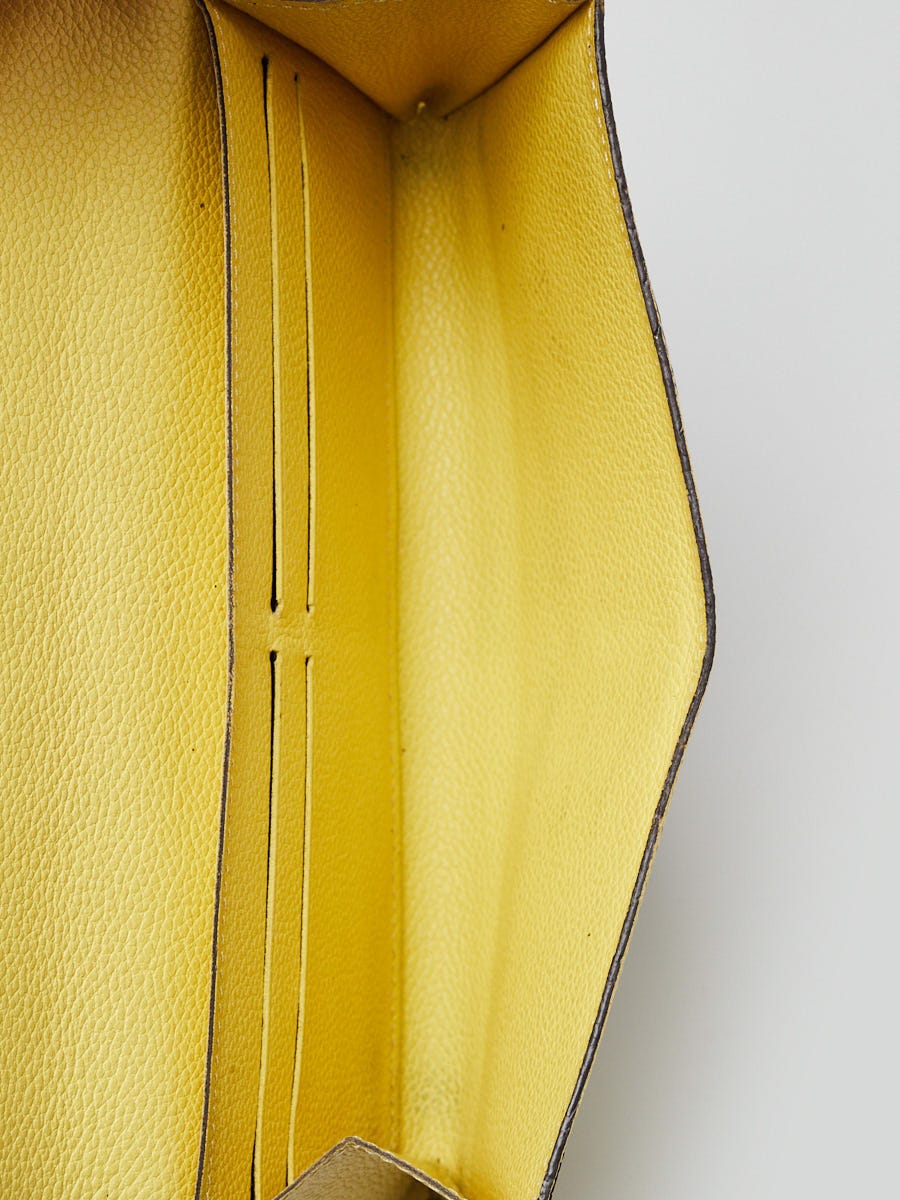 Louis Vuitton Citrine Monogram Empreinte Leather Curieuse Wallet