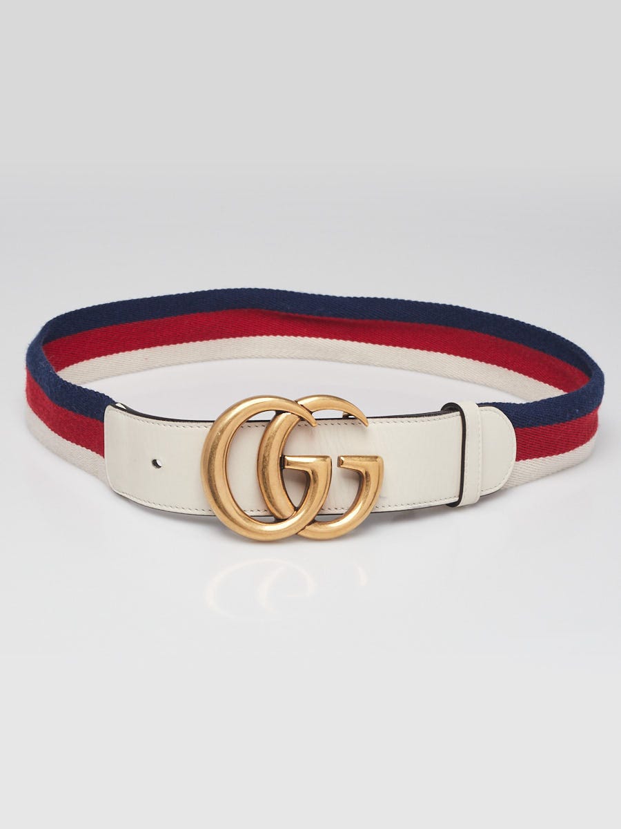 Gucci - Blue & Red GG Web Belt