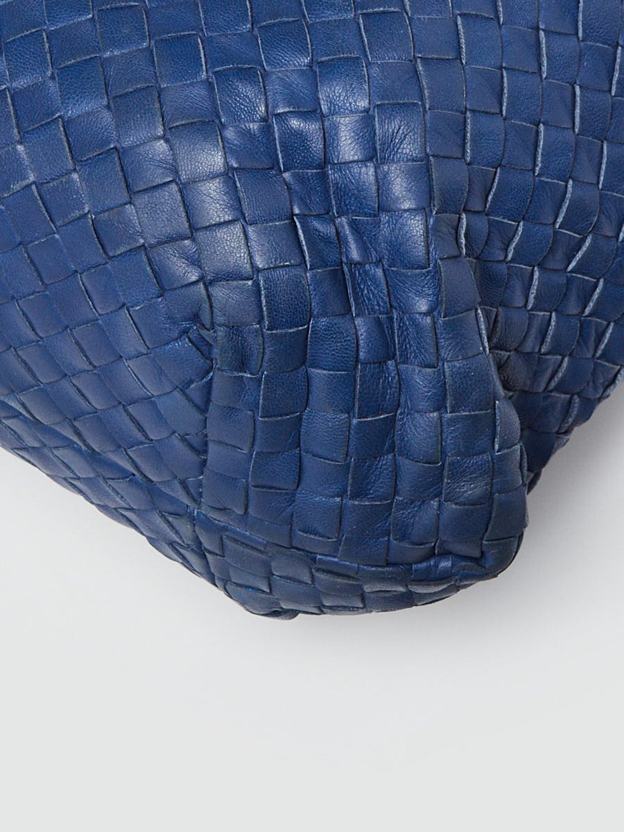 Bottega Veneta Blue Leather Capri Large Tote Bag | Yoogi's Closet
