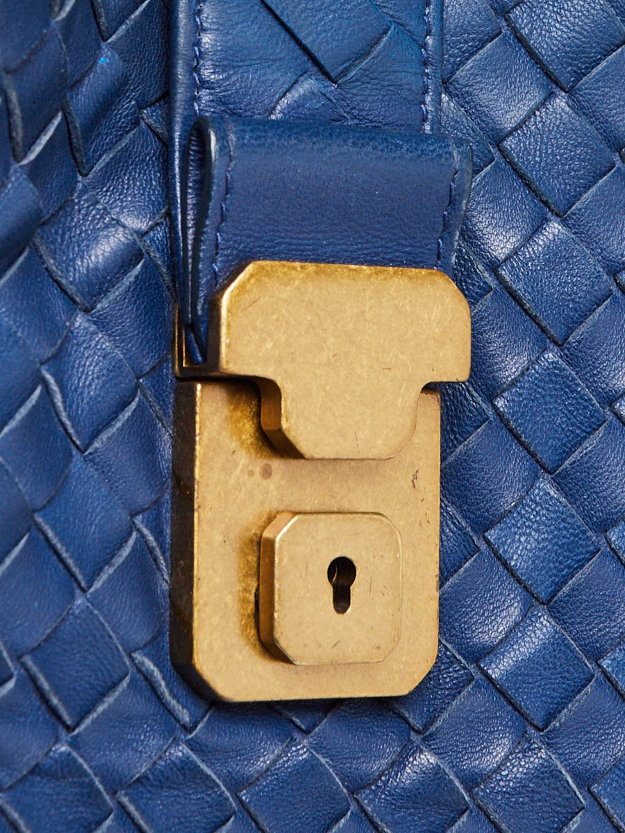 Bottega Veneta Blue Leather Capri Large Tote Bag | Yoogi's Bottega Veneta Blue Leather Capri Large Tote Bag | Yoogi's