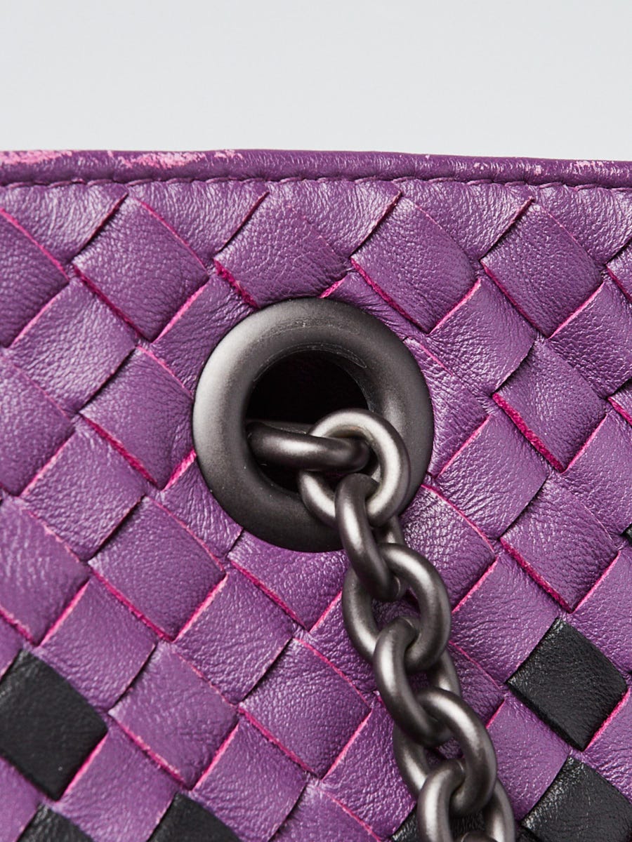 Bottega Veneta Light Purple Intrecciato Nappa Leather Medium Cosmetic Bag -  Yoogi's Closet