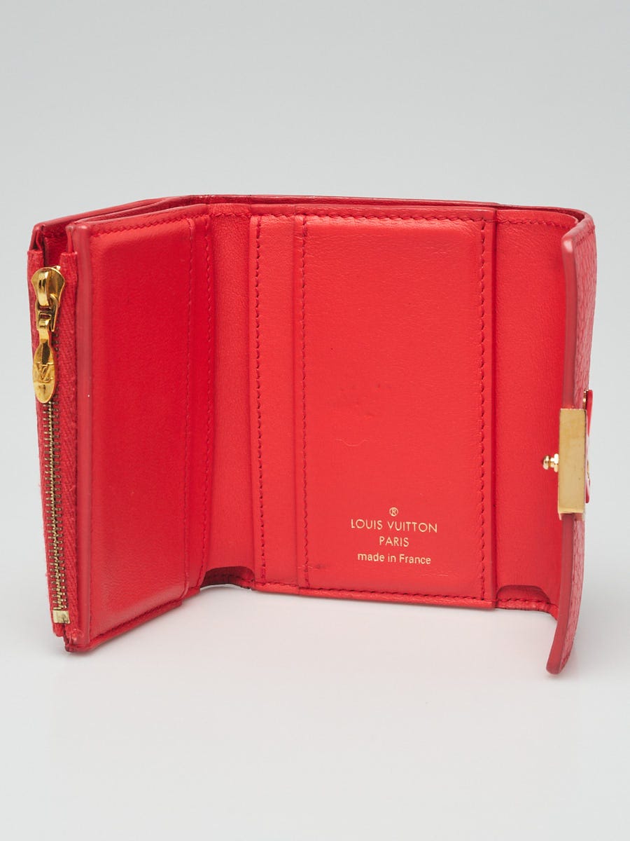 Louis Vuitton Coral Tahiti Taurillon Leather Capucines Xs Wallet
