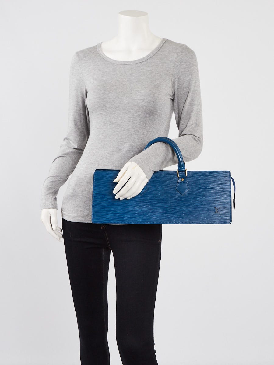 Louis Vuitton Toledo Blue Epi Leather Vintage Sac Triangle Bag Louis Vuitton