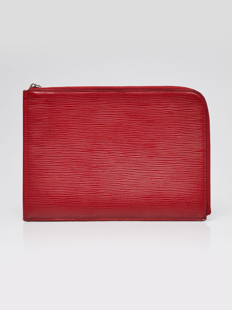 Louis Vuitton Red EPI Leather Jules Pochette Clutch Bag
