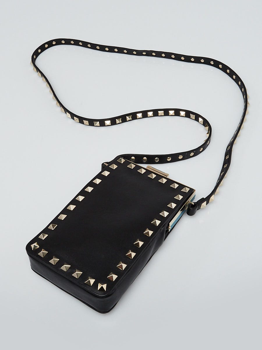 Valentino Rockstud Phone Holder Crossbody Bag Leather at 1stDibs