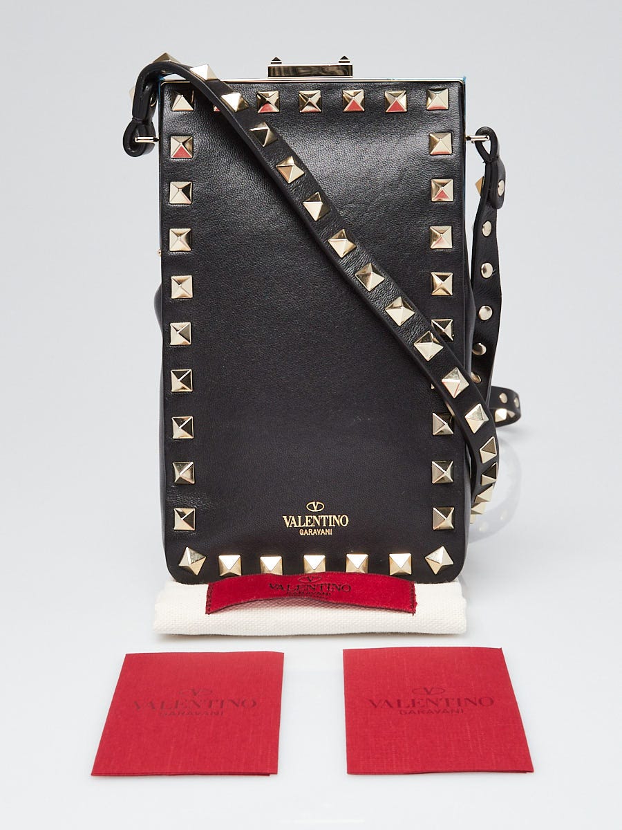 Valentino Rockstud Phone Holder Crossbody Bag Leather at 1stDibs