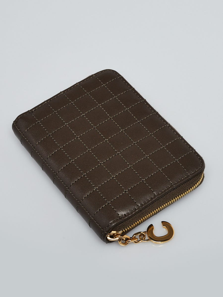 Leather wallet Celine Green in Leather - 34276703