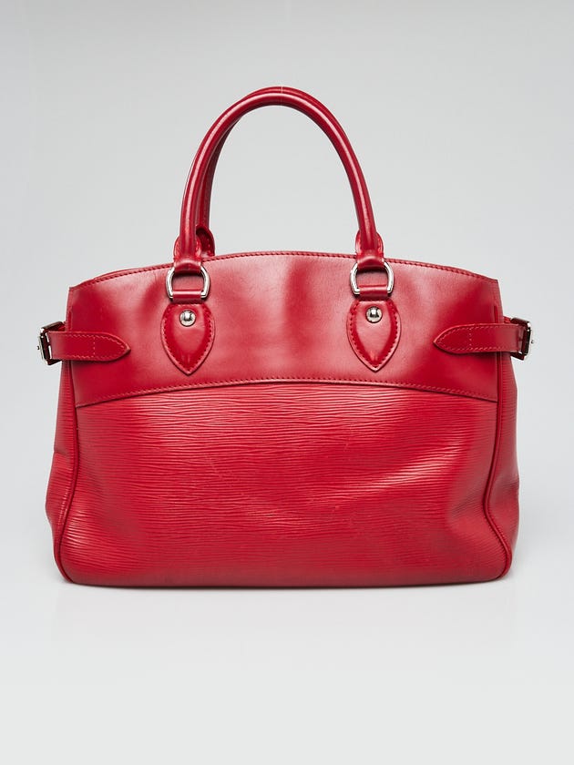 Louis Vuitton Rouge Epi Leather Passy PM Bag