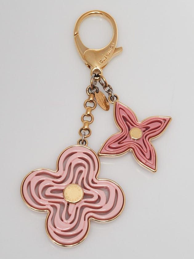 Louis Vuitton Pink Resin Naif Key Holder and Bag Charm