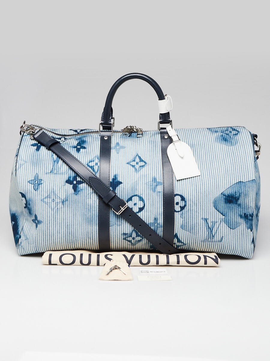 Louis Vuitton Keepall Bandouliere 50 Crystal Blue