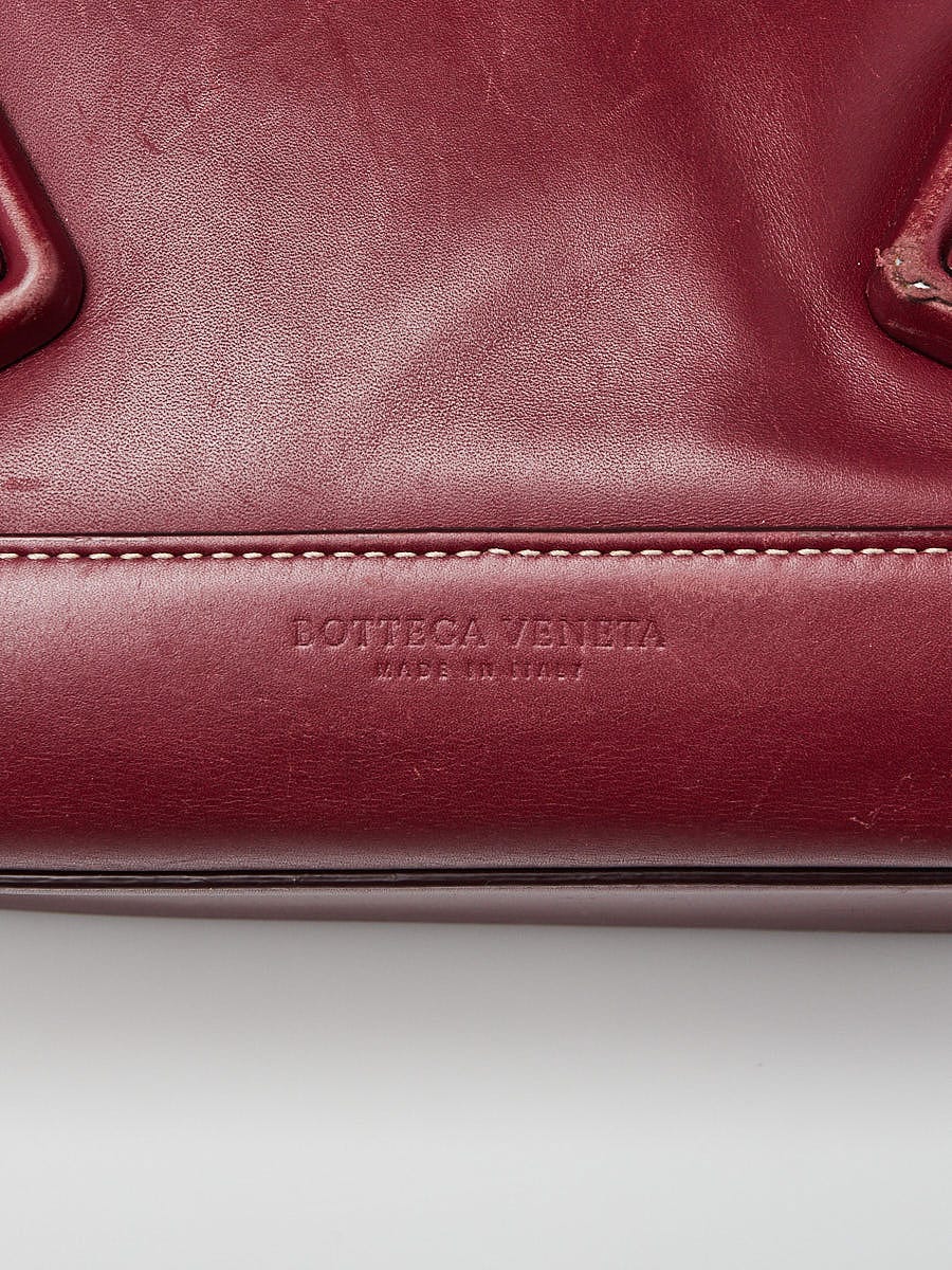 Bottega Veneta - Authenticated Bracelet - Leather Burgundy for Women, Never Worn