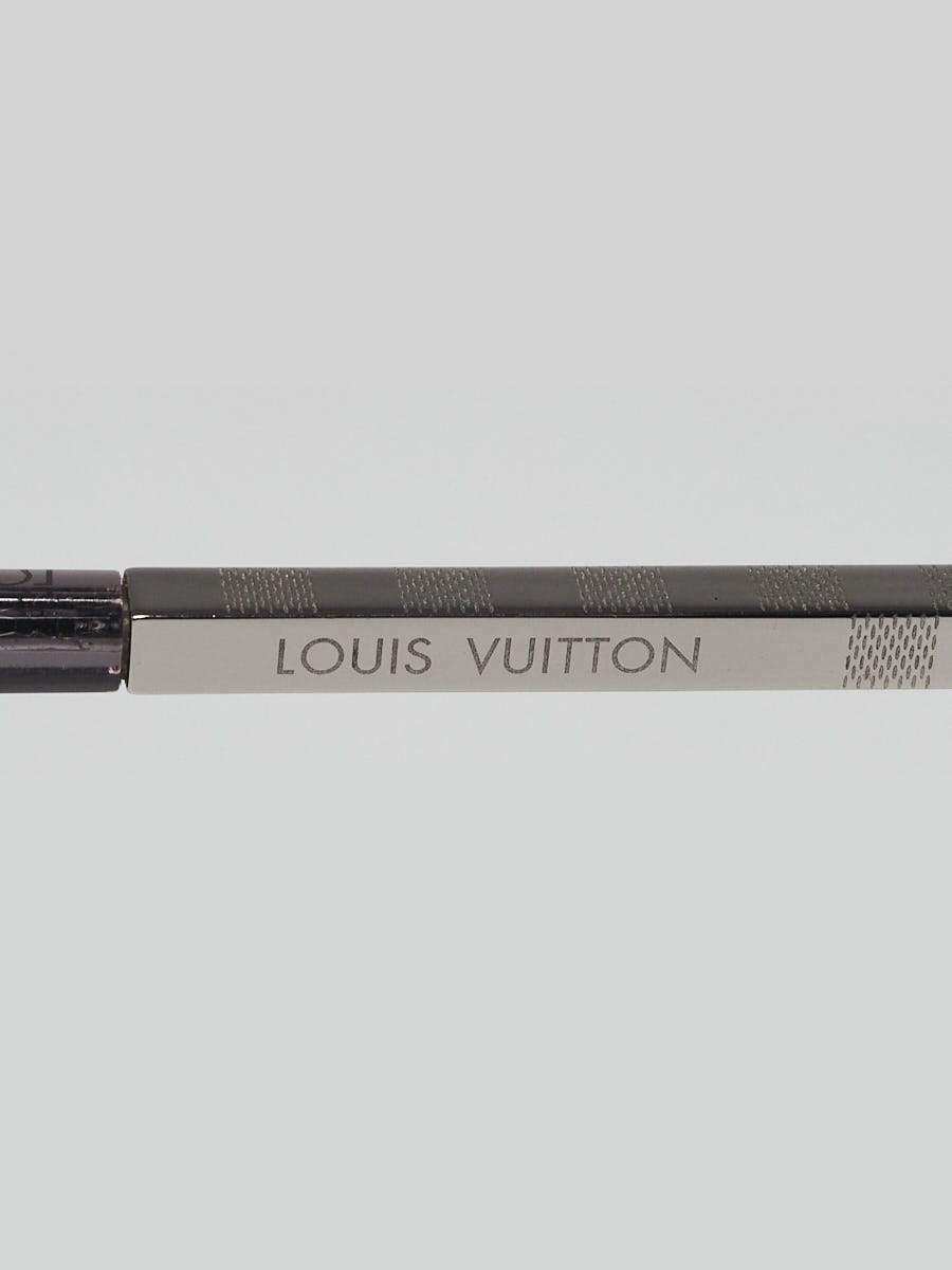 Louis Vuitton Silver Tone Champs Elysees Monogram Engraved Tie Pin