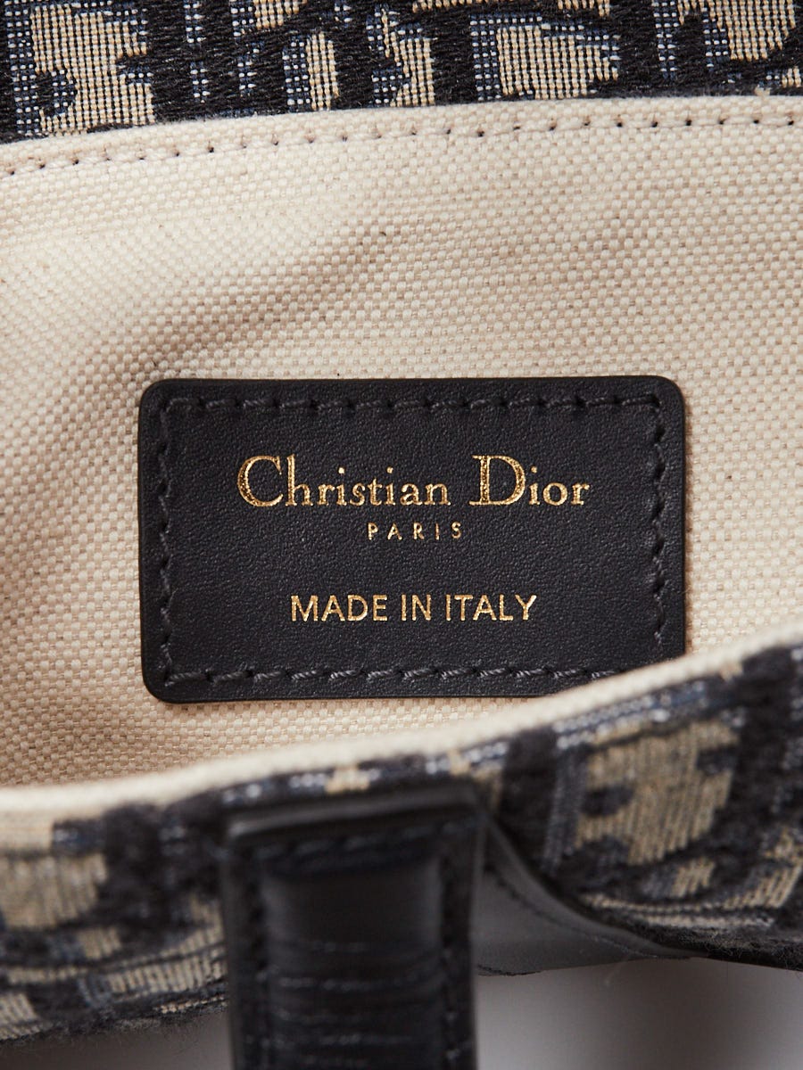 Christian Dior Blue Oblique Canvas Mini Dior Saddle Bag | Yoogi's