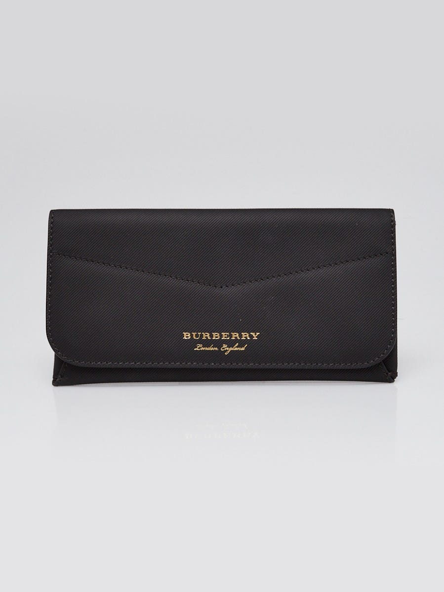Burberry Black Pebbled Leather Constantine Continental Wallet - Yoogi's  Closet