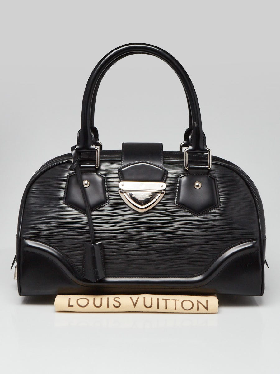 Louis Vuitton White Epi Leather Bowling Montaigne GM Bag - Yoogi's Closet