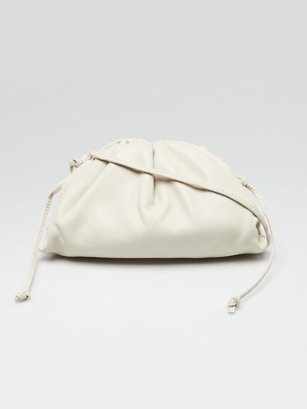Bottega Veneta Mist Nappa Leather Mini Pouch Clutch Bag