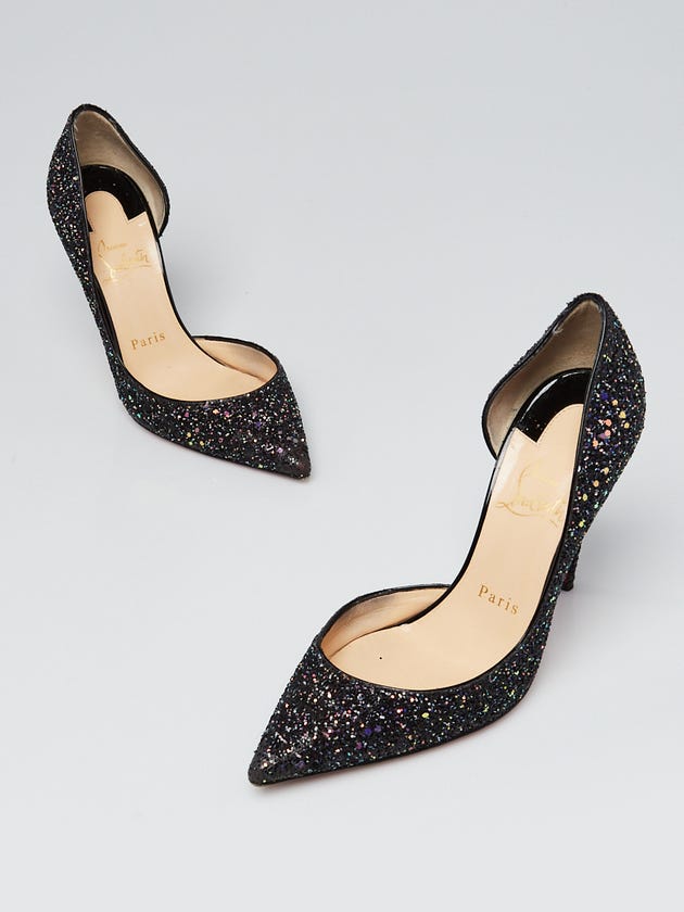 Christian Louboutin Dragonfly Glitter Iriza 100 Pumps Size 5.5/36