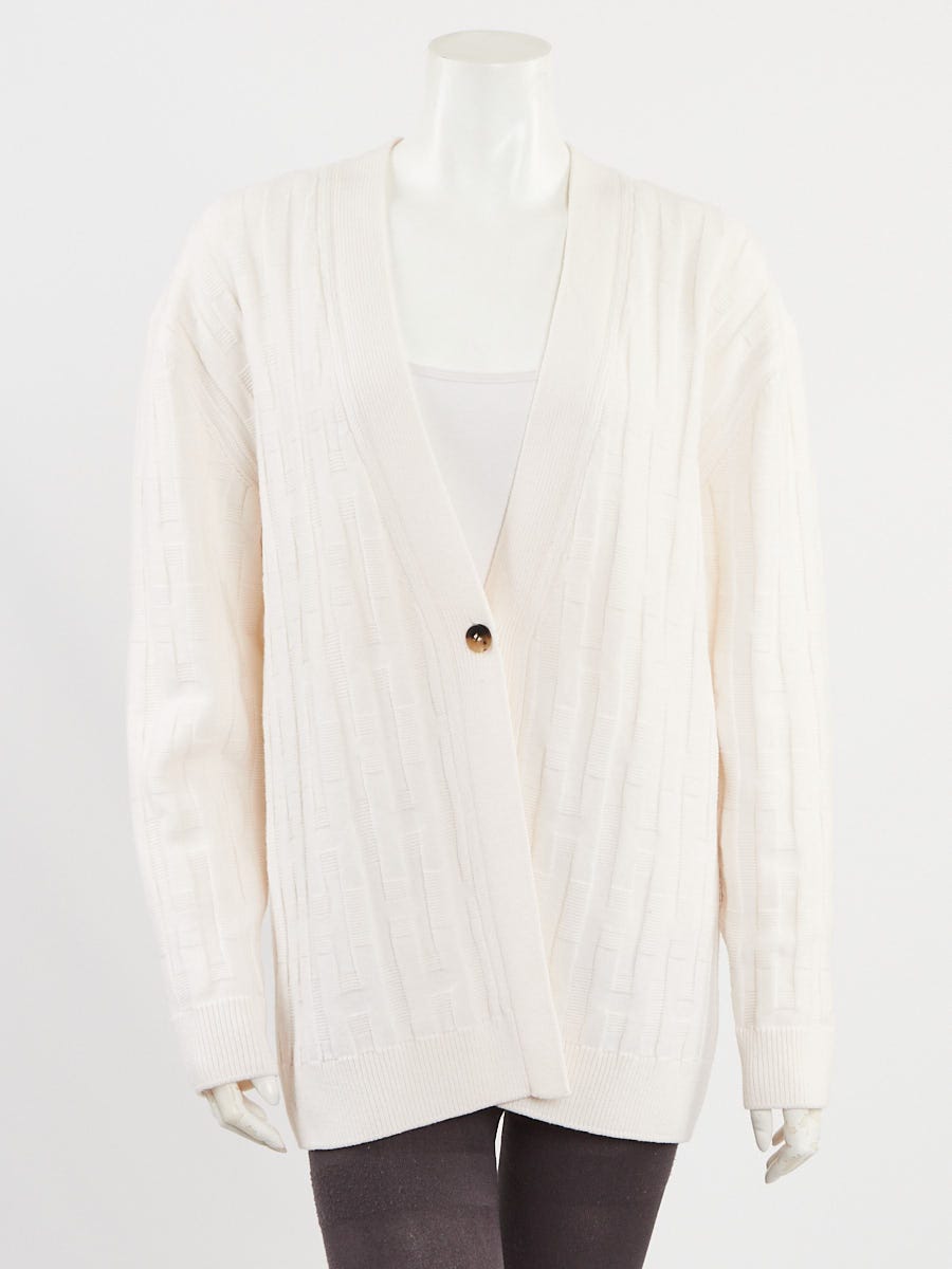 Blanc Casse Wool Cardigan Sweater Size 36