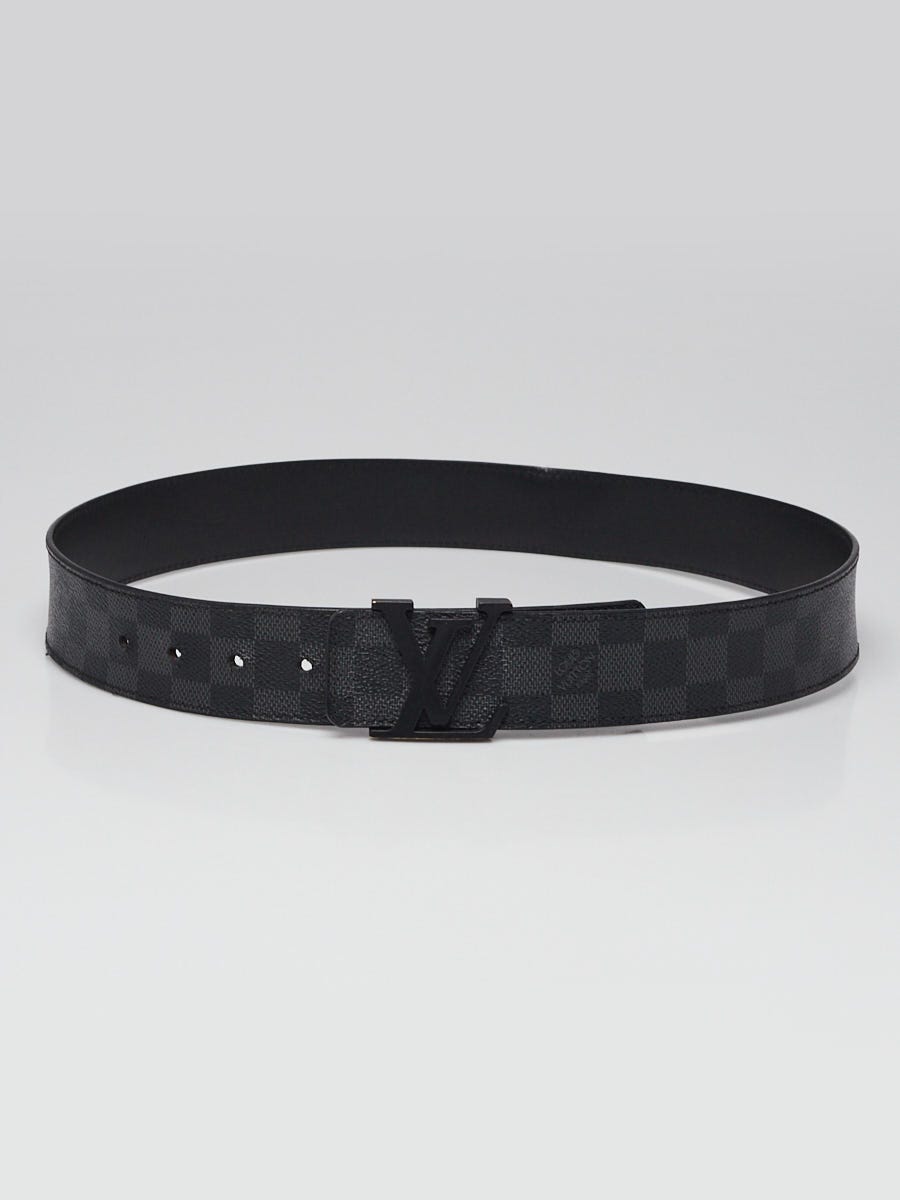 Louis Vuitton Damier Graphite LV Initiales Belt Size 85/34