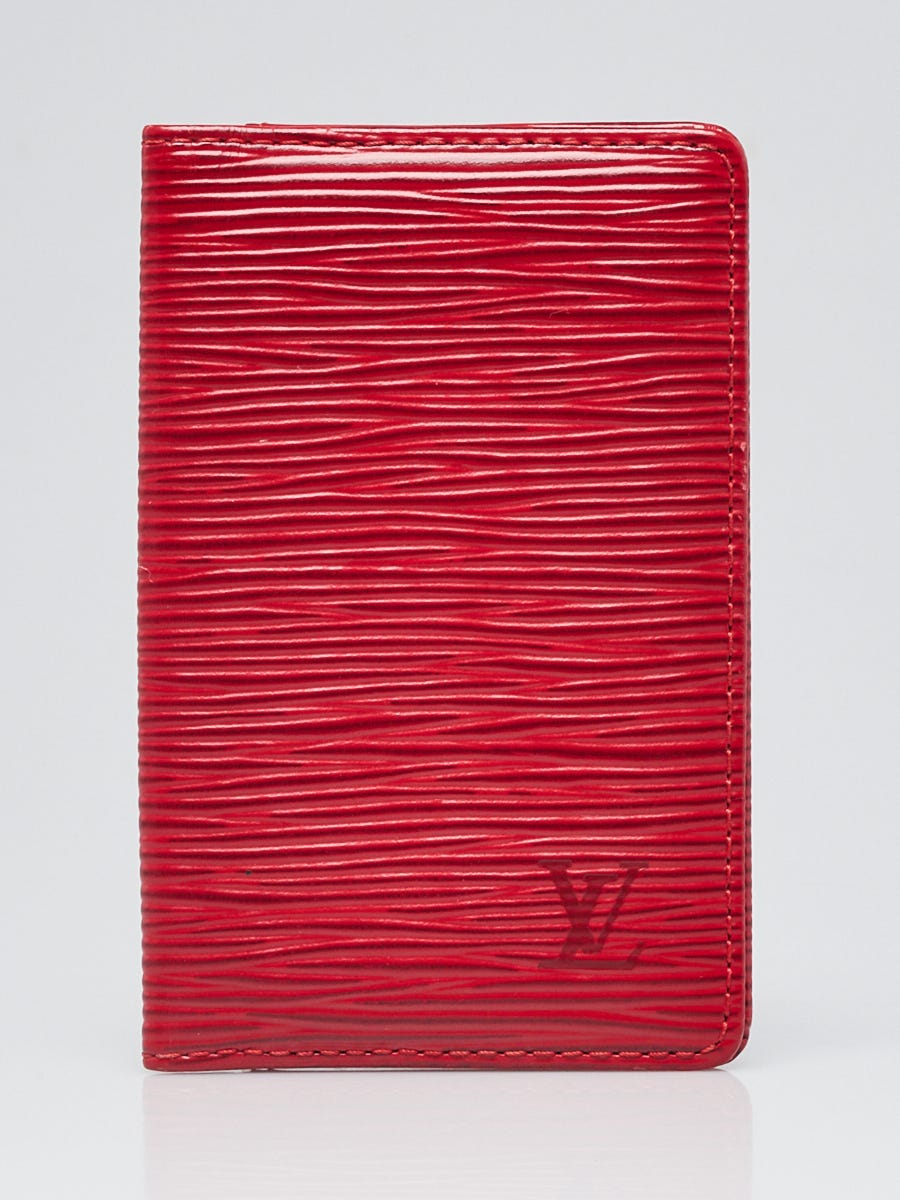 Louis Vuitton Rouge Epi Leather Card Holder - Yoogi's Closet
