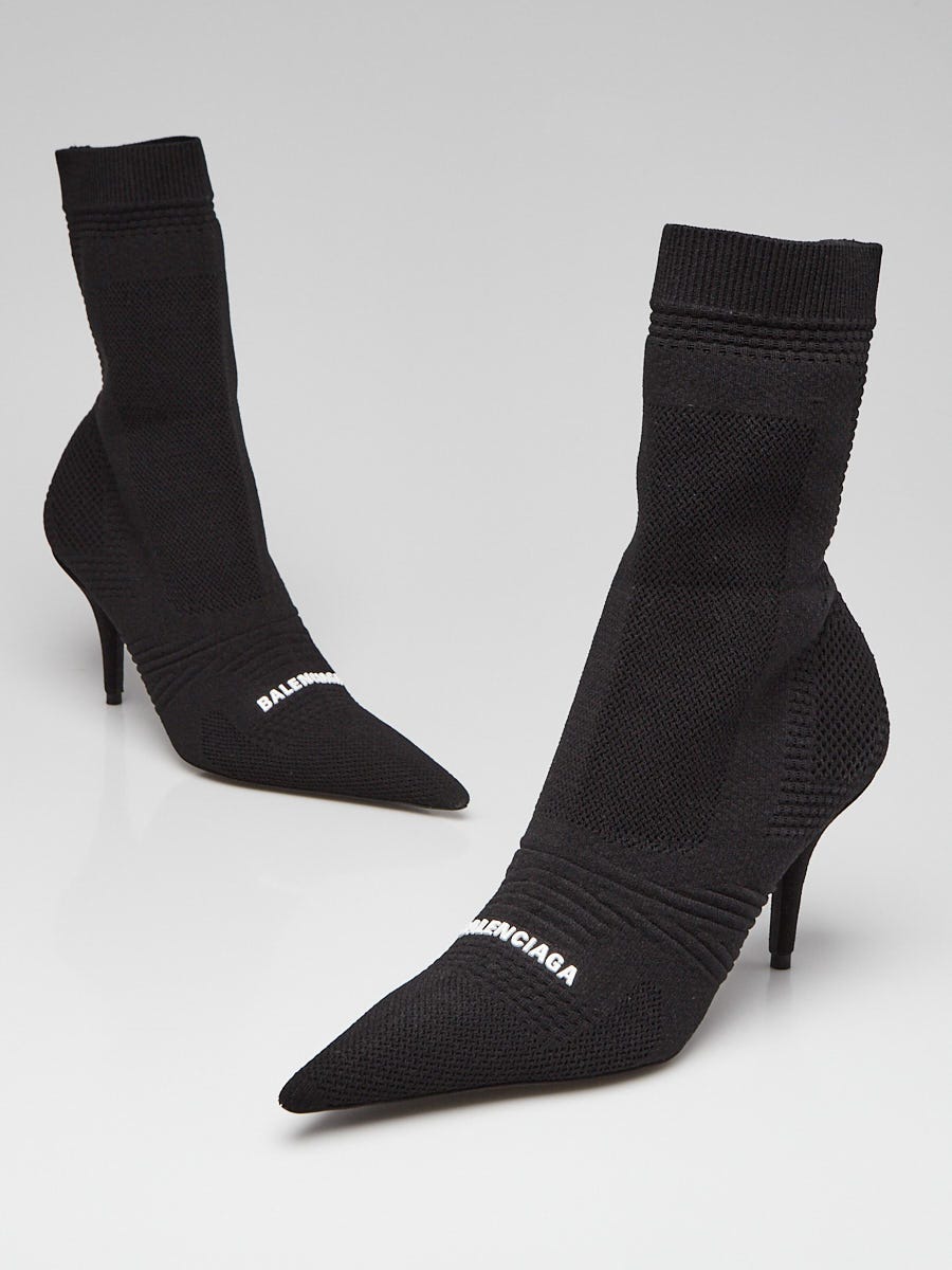Balenciaga Black Technical Fabric Knife 2.0 80 MM Sock Boots Size