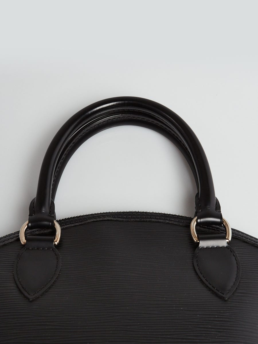 LOUIS VUITTON Black Epi Leather Lockit Satchel Bag