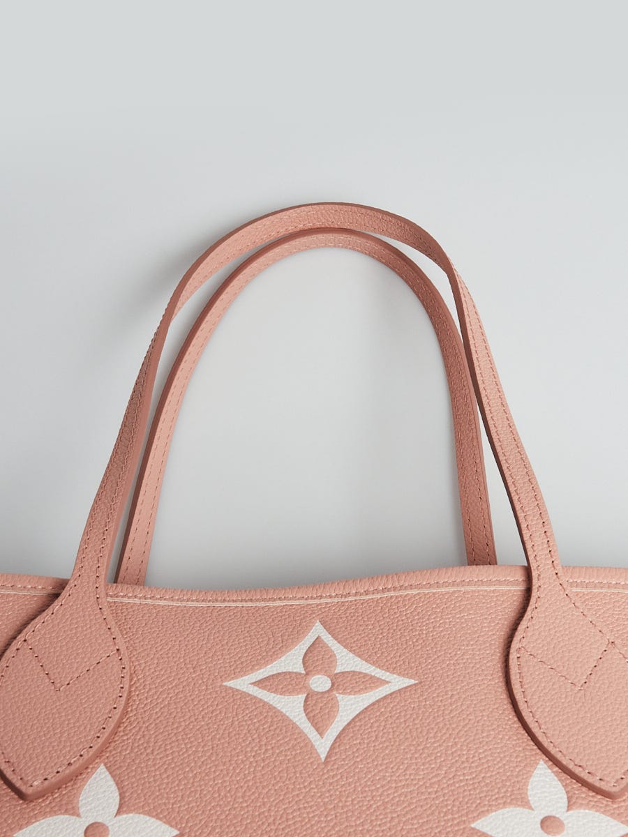 Louis Vuitton OnTheGo mm Giant Monogram Empreinte Leather Tote Shoulder Bag Rose Trianon