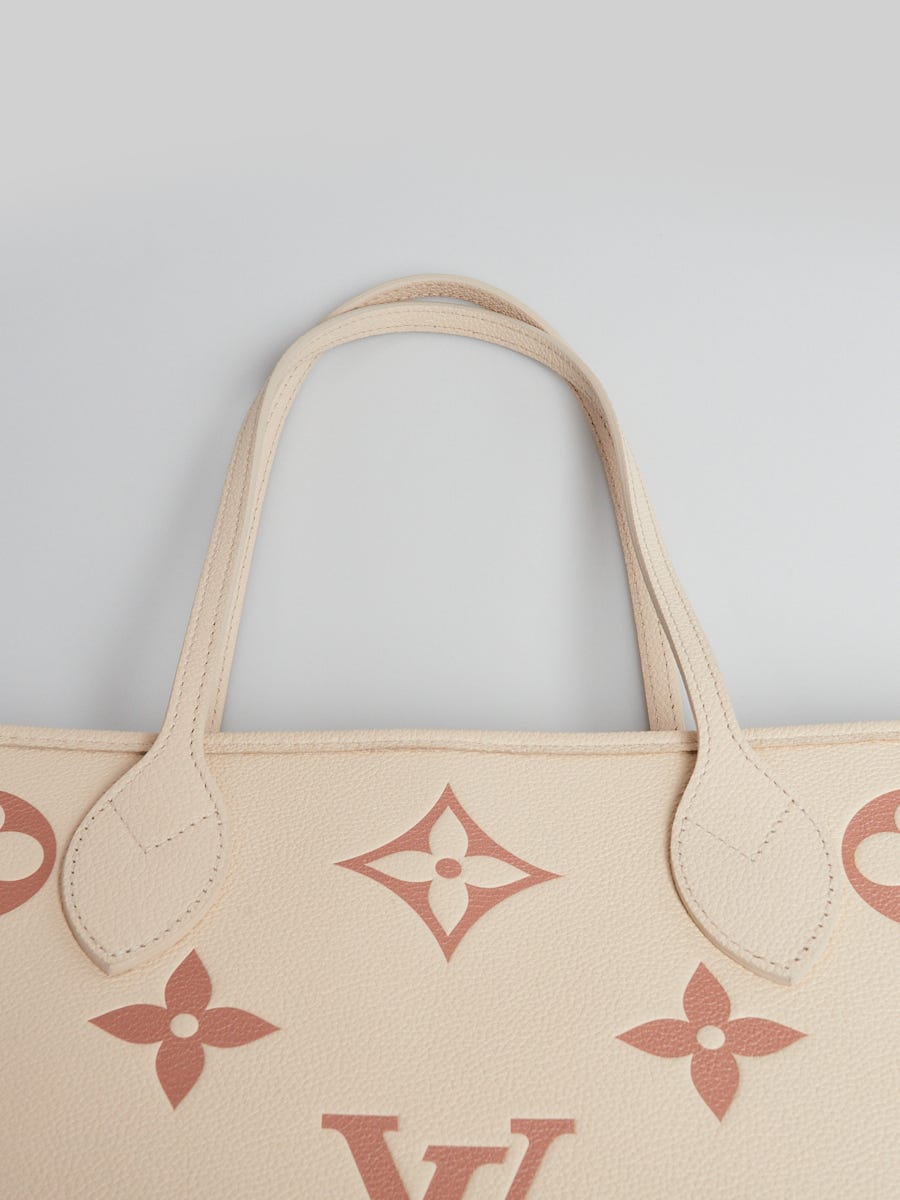 Louis Vuitton Bi-Color Rose Trianon/Creme Monogram Giant Empreinte 