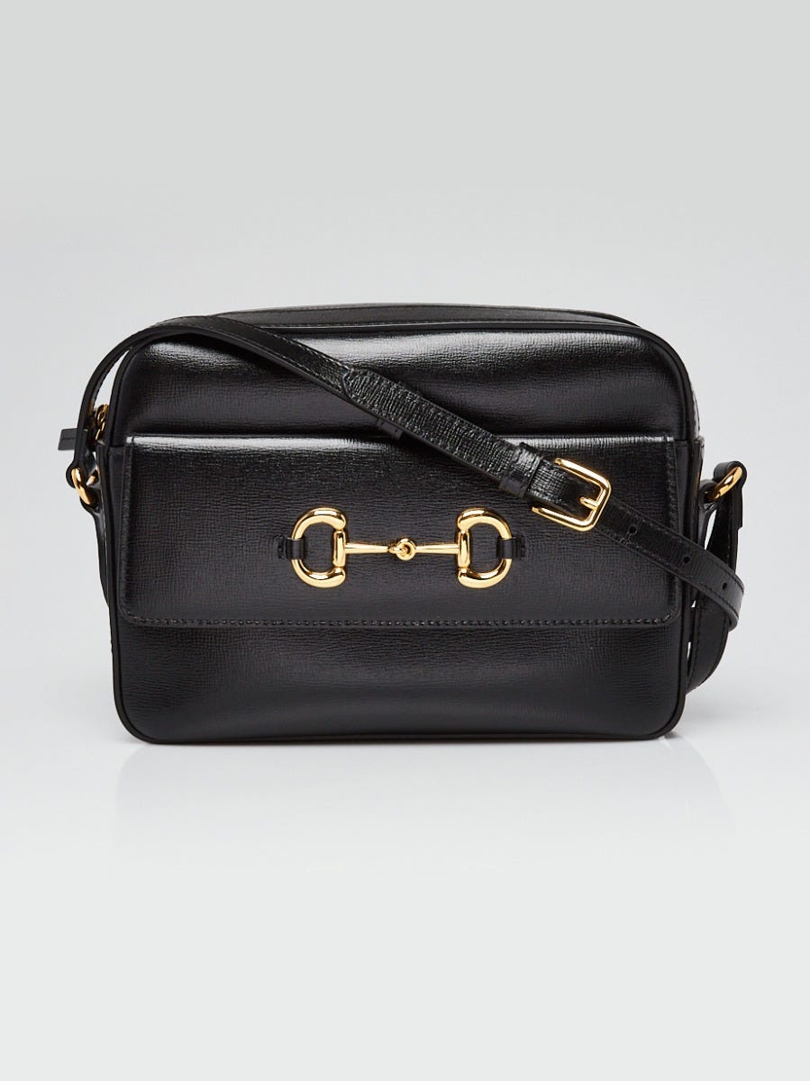 Gucci Horsebit 1955 small shoulder bag in black leather