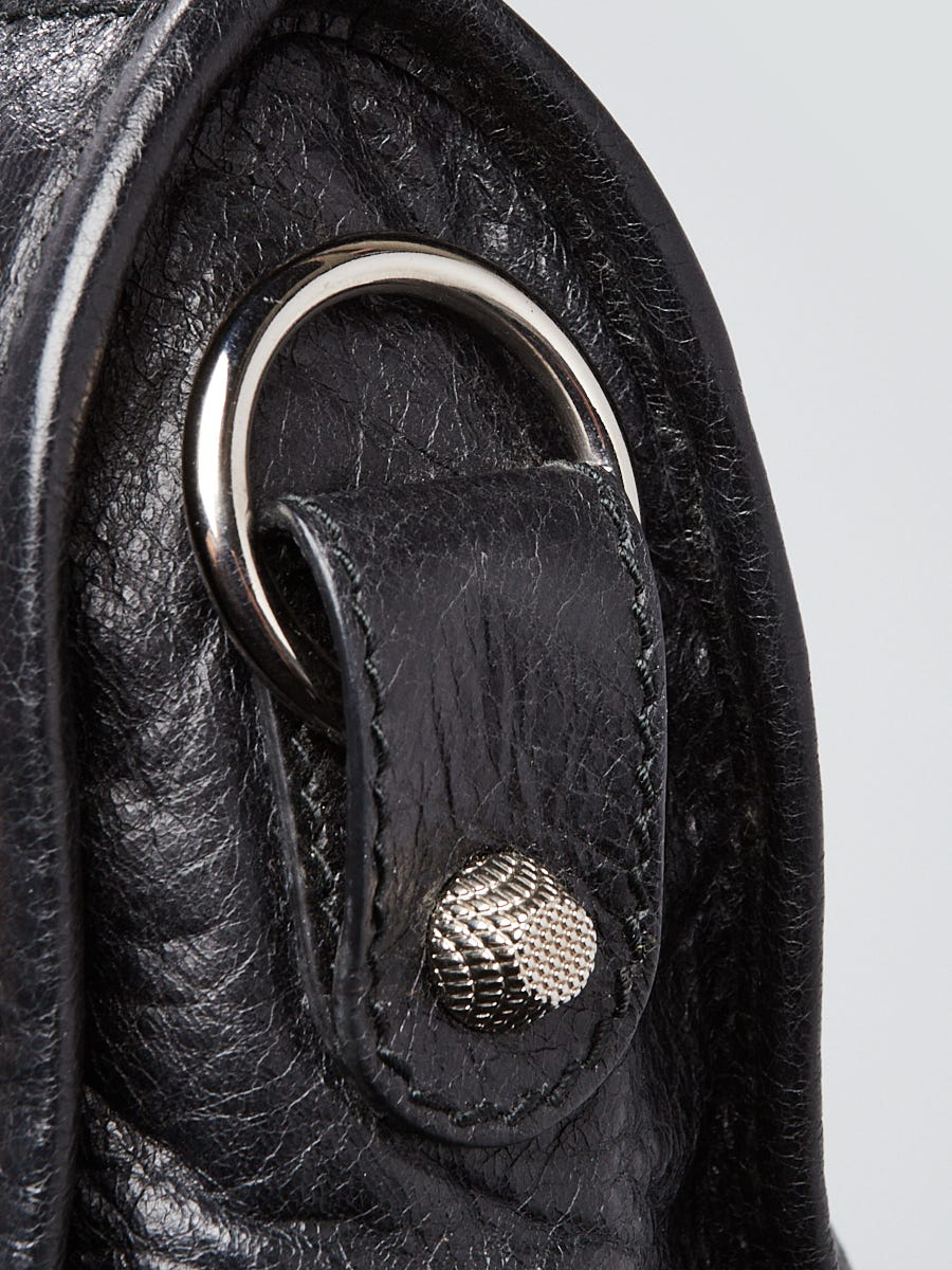 Balenciaga Black Lambskin Leather Giant 12 Silver City Bag Balenciaga Black Lambskin Leather Giant 12 Silver City Bag