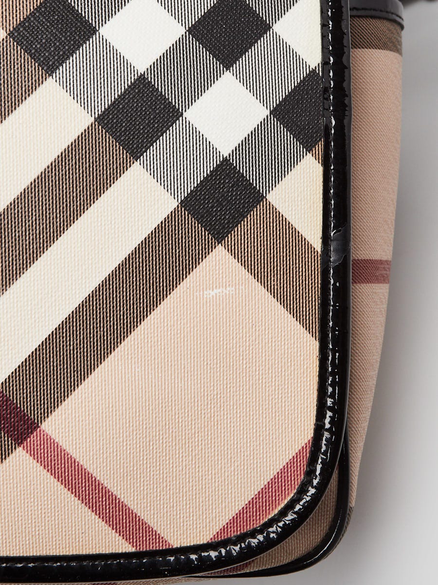 Burberry SuperNova Check Coated Canvas Diaper Bag - Yoogi's Closet