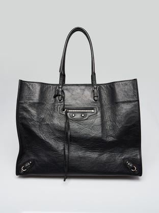 Balenciaga Black Graffiti Leather Ville XXS Logo Crossbody Bag - Yoogi's  Closet