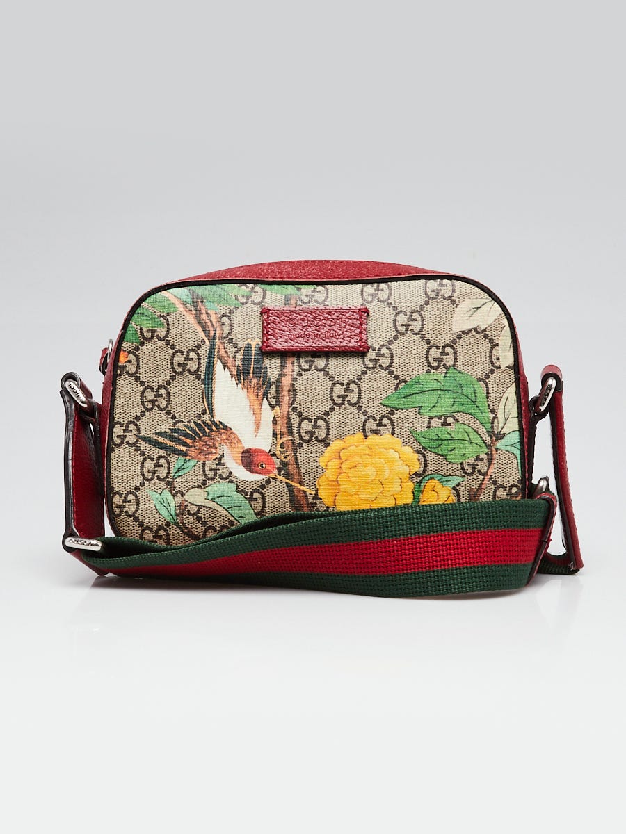 Gucci Beige Multicolore Coated Canvas Tian Crossbody Bag Yoogi's Closet