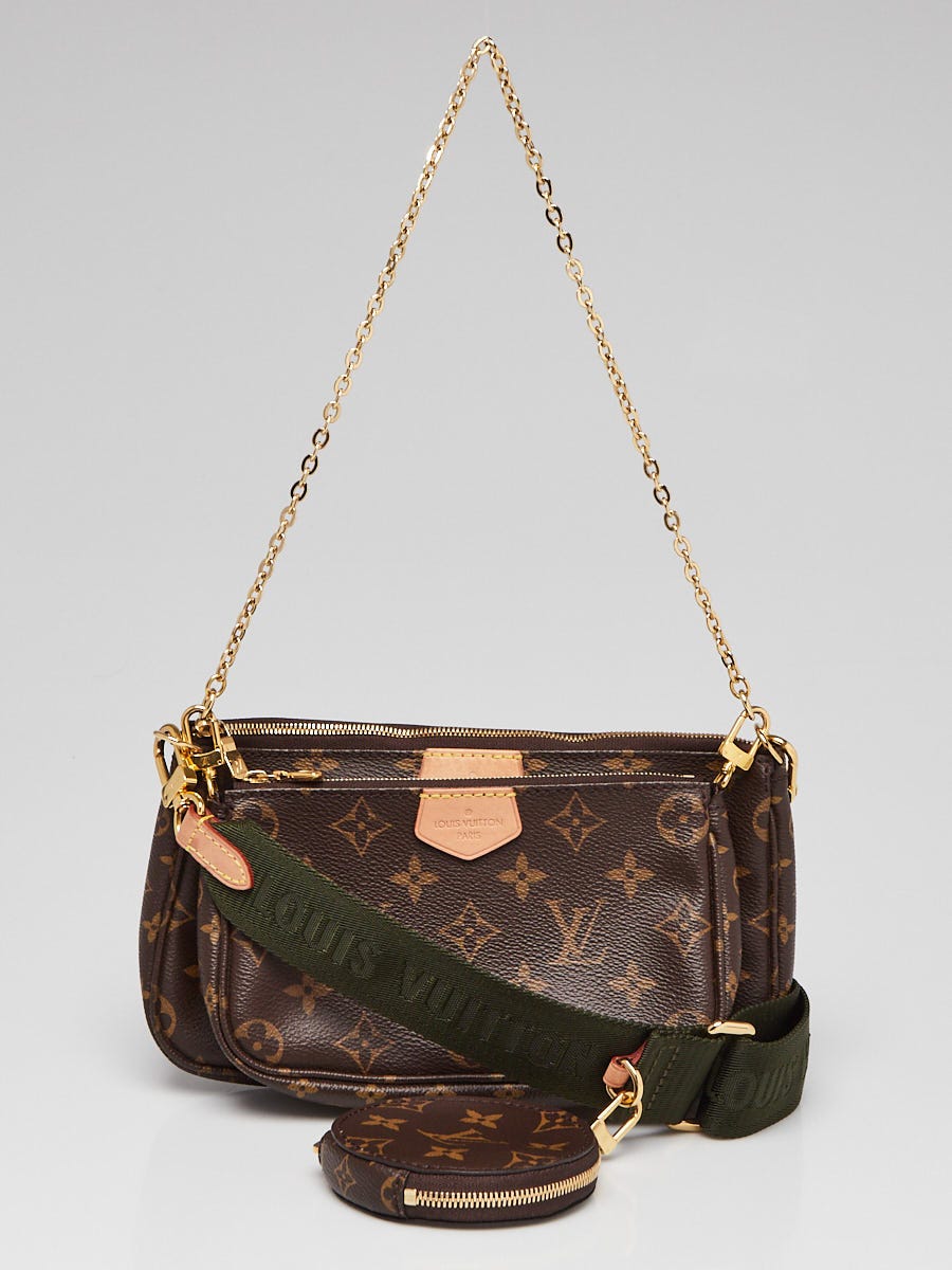 Louis Vuitton Khaki Monogram Canvas Multi Pochette