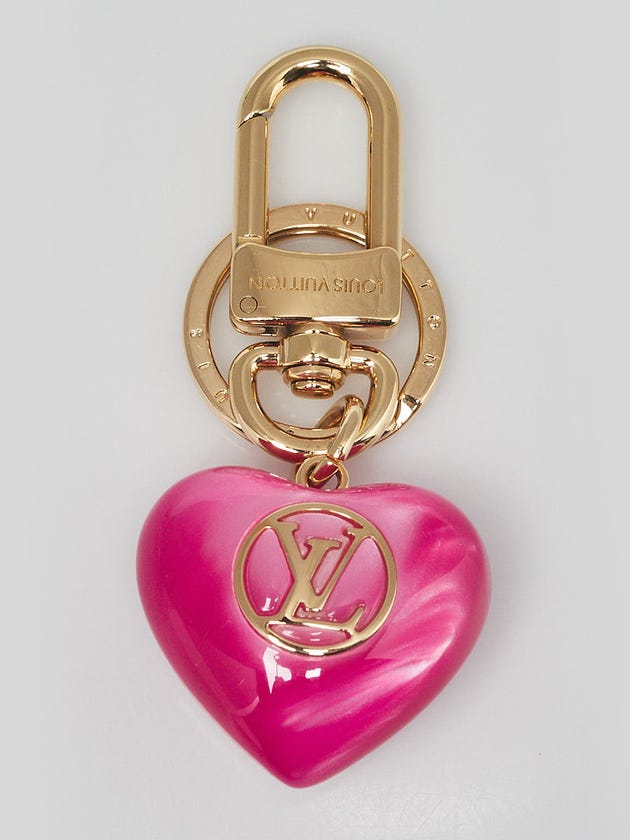 Louis Vuitton Pink Resin LV Beloved Family Key Holder and Bag Charm