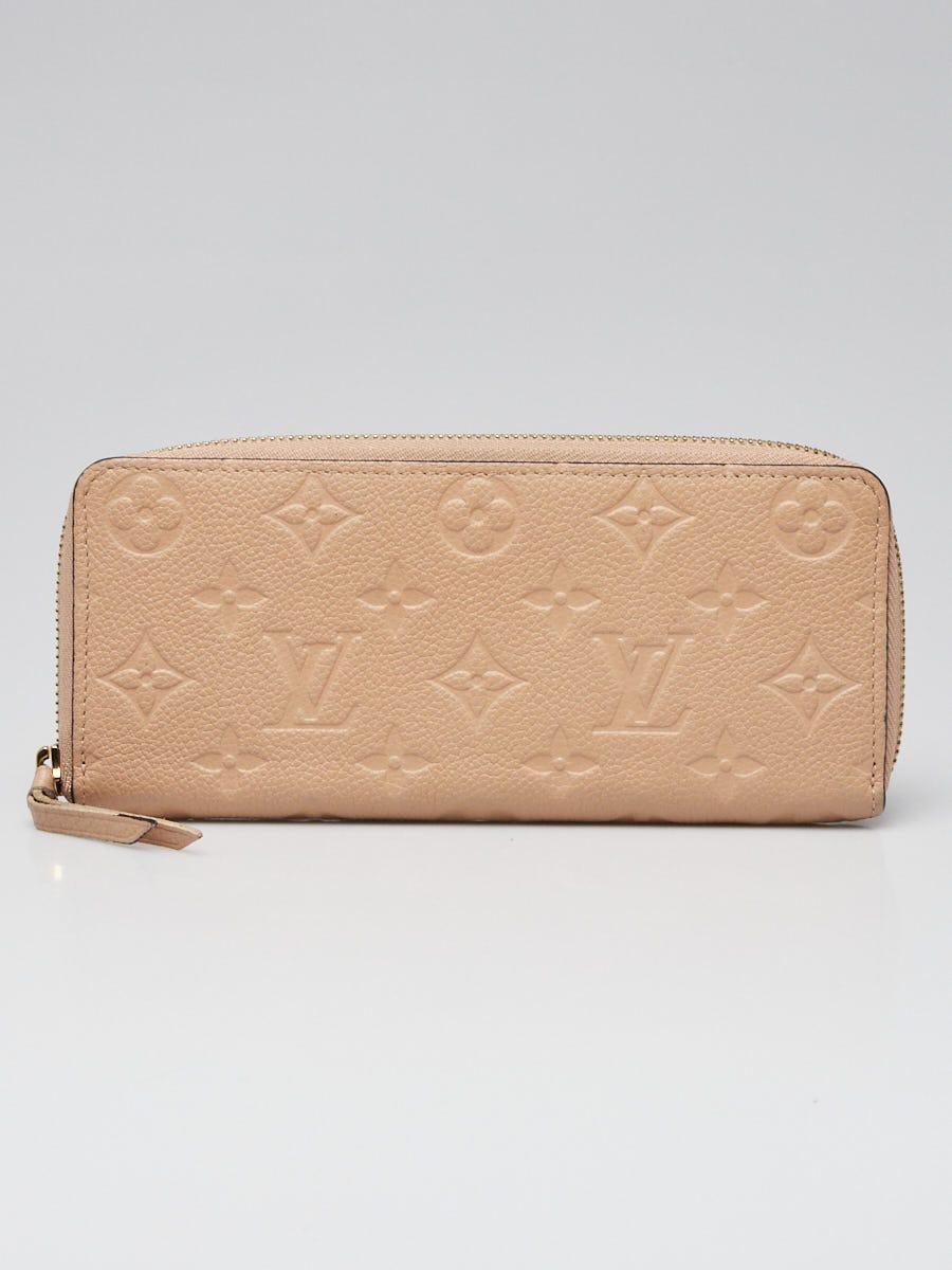 Louis Vuitton Dune Monogram Empreinte Leather Clemence Wallet