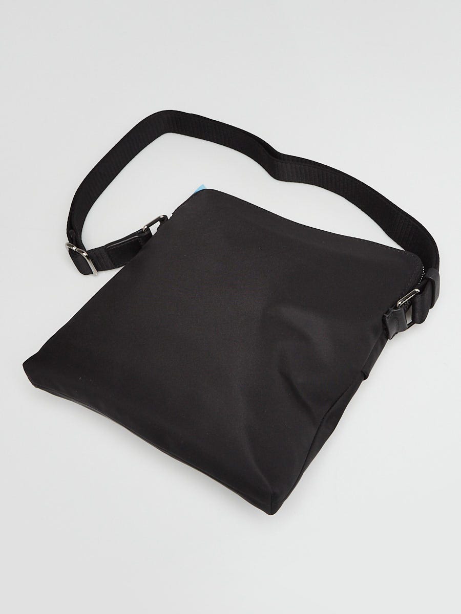 Burberry Black Nylon Logo Print Small Shoulder Bag | Yoogi's