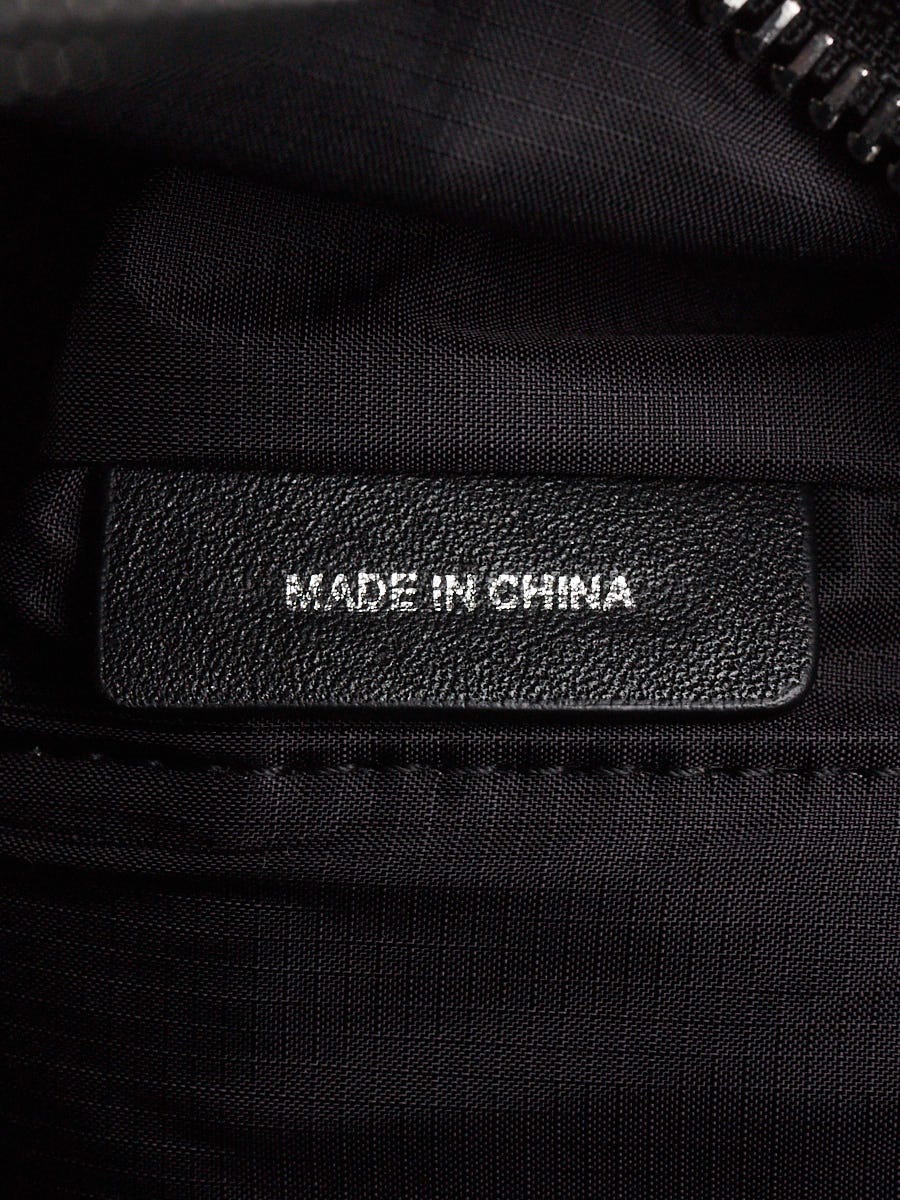 Burberry Black Nylon Logo Print Small Shoulder Bag