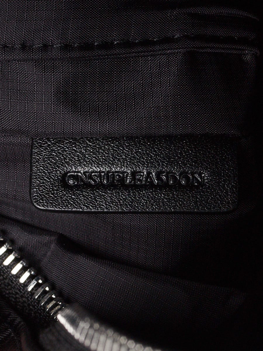 Burberry Black Nylon Logo Print Small Shoulder Bag | Yoogi's