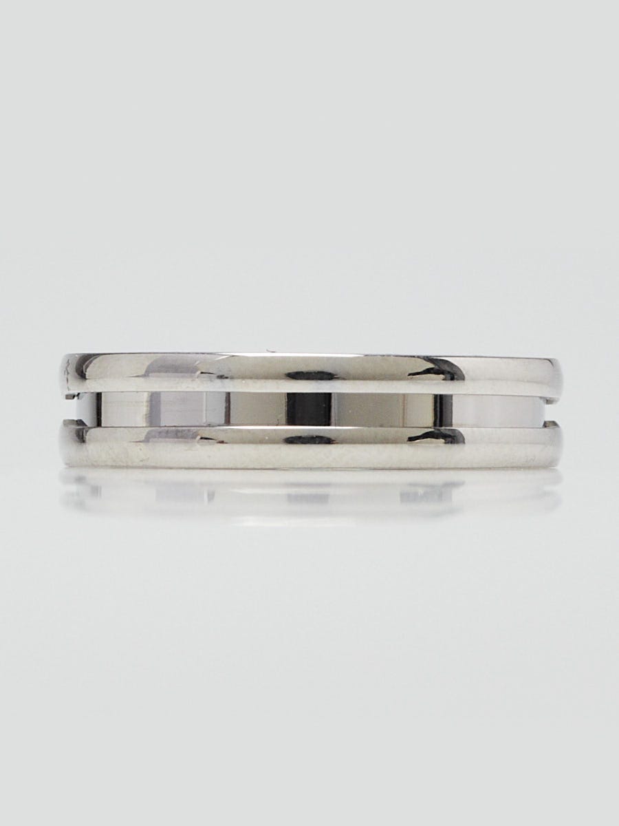 Bvlgari 18k White Gold B.Zero1 1-band Ring Size 8/57 Bvlgari 18k White Gold B.Zero1 1-band Ring Size 8/57