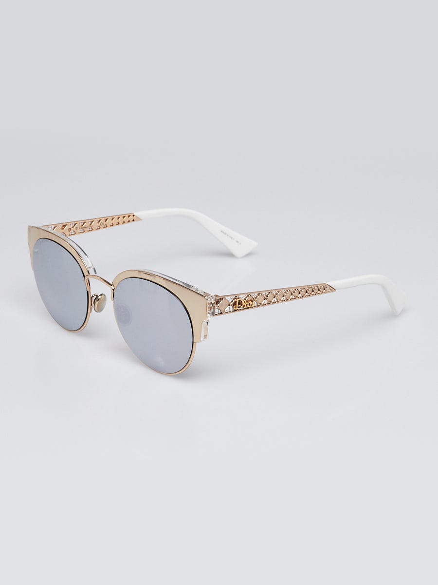 Christian Dior Goldtone Metal Frame Diorama Mini Sunglasses Yoogi s Closet