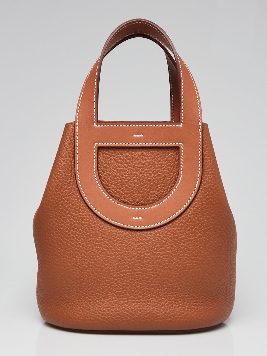 tas handbag Hermes In the Loop size 23 Gold Clemence GHW #B
