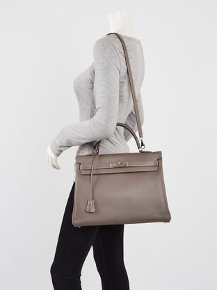 Hermes Ebene Courchevel Kelly Retourne 28cm Bag – Luxify Marketplace