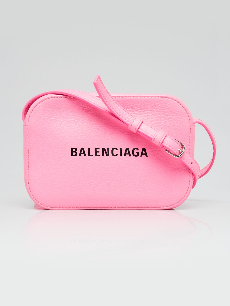 Balenciaga Pink Calfskin Leather Everyday Camera XS Bag - Closet