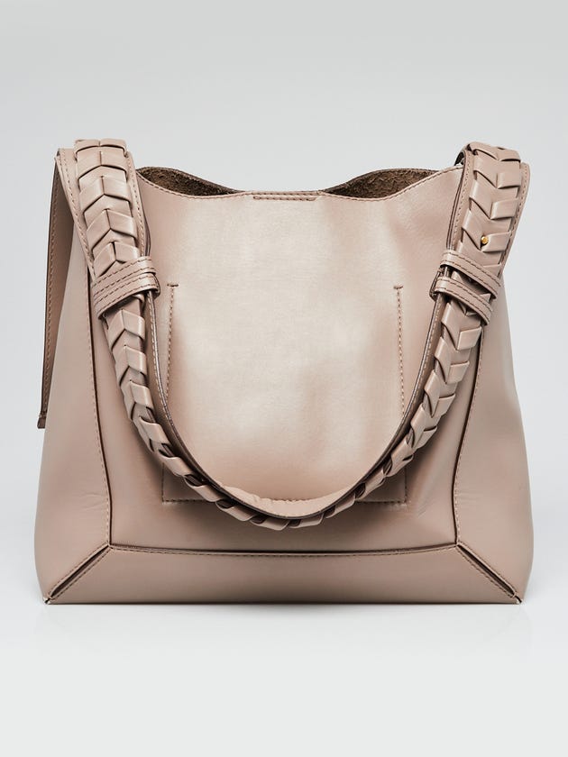 Stella McCartney Grey Faux Leather Medium Hobo Bag