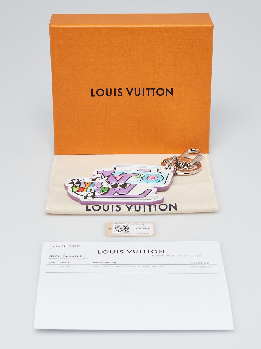Louis Vuitton MNG Giant Chain Key Holder and Bag Charm Silver in Metal - US