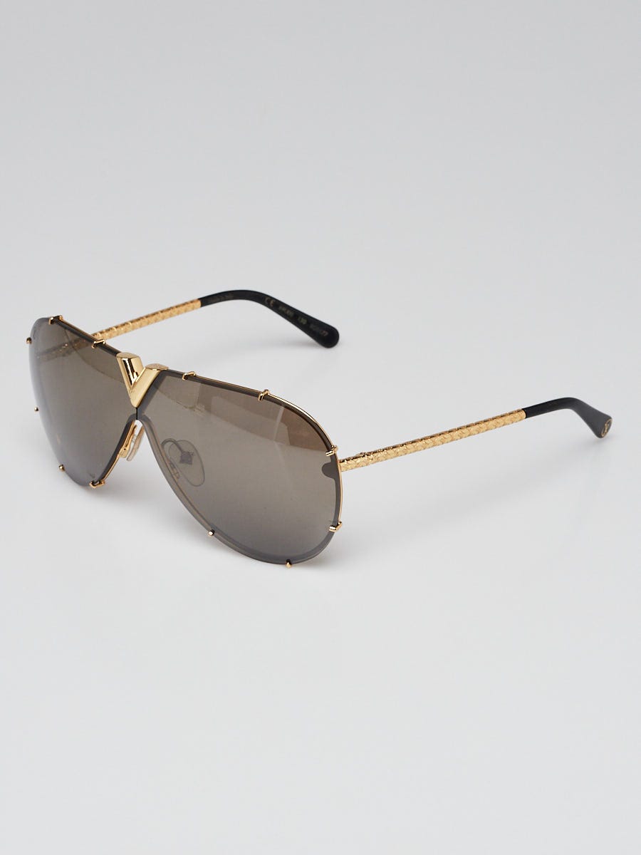 LOUIS VUITTON LV Drive Sunglasses Z0896W Gold 315813