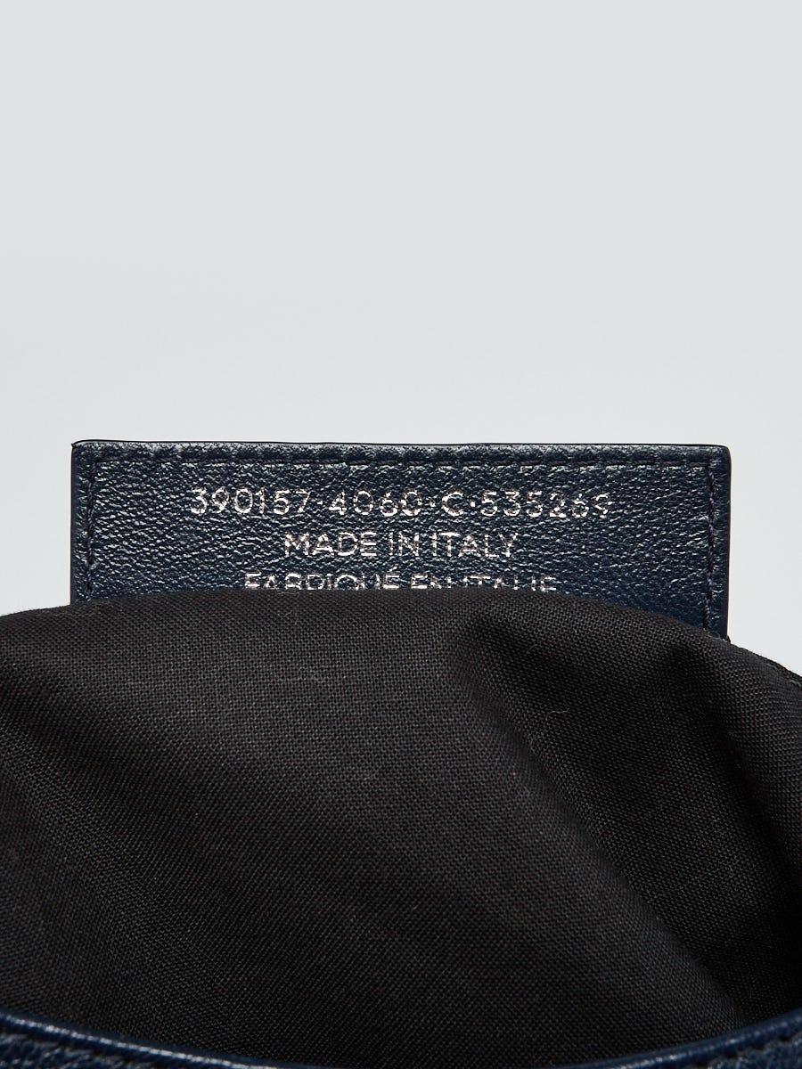 Balenciaga Blue Nuit Grained Chevre Leather Metallic Edge Giant 12 Silver  Velo Bag - Yoogi's Closet